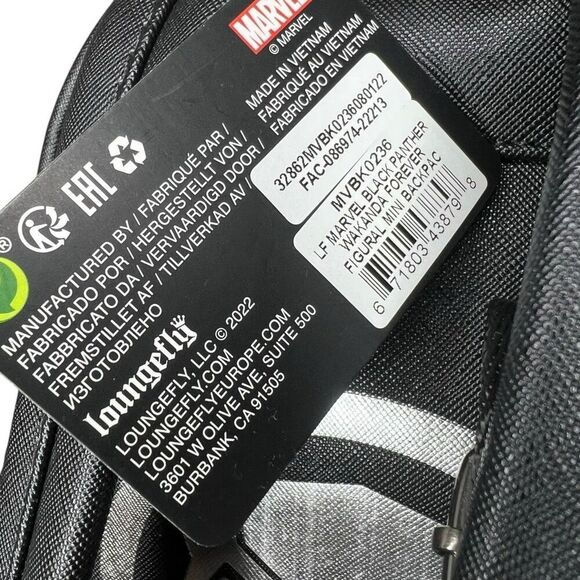 NEW Loungefly Marvel Black Panther Wakanda Forever Figural Mini Backpack main image 7